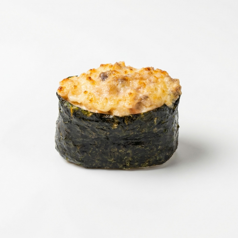 Гункан запеченный с лососем