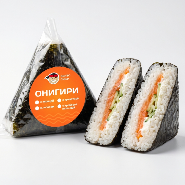 Онигири c лососем