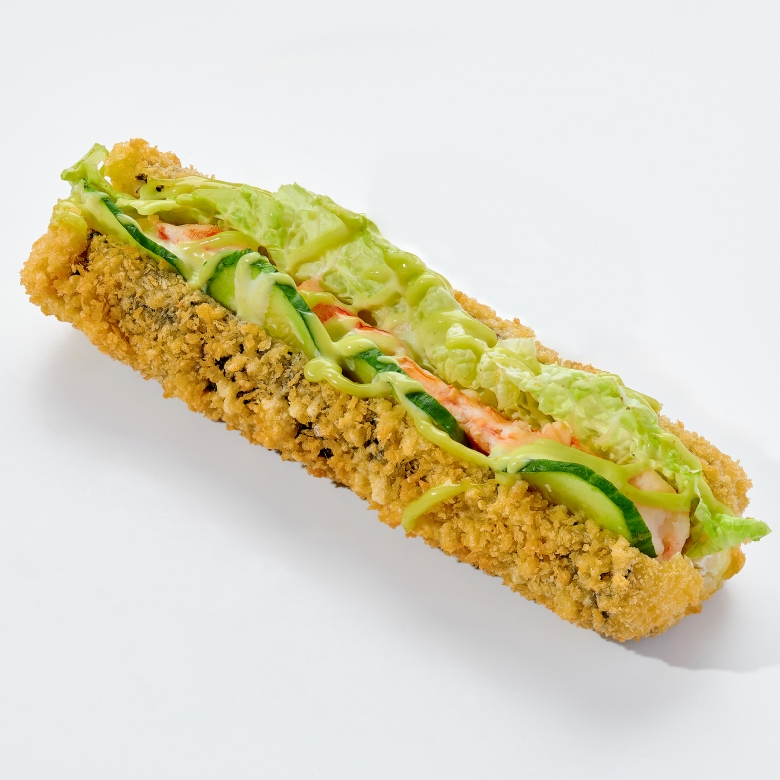 Хот дог с креветкой