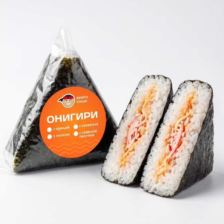 Онигири с крабом